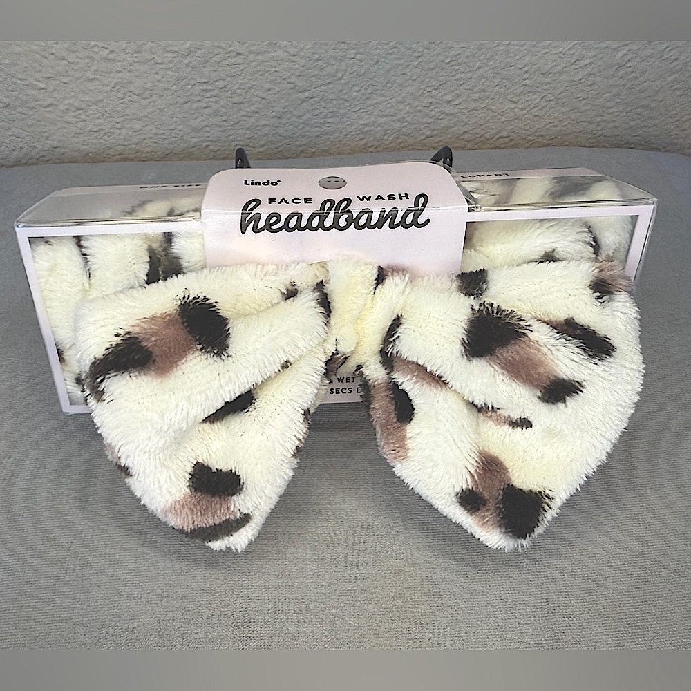 Face Wash Headband, Cheetah Print — Lindo - Picture 2 of 11